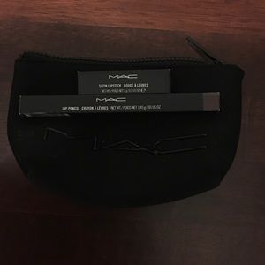 Mac lipstick and lip pencil